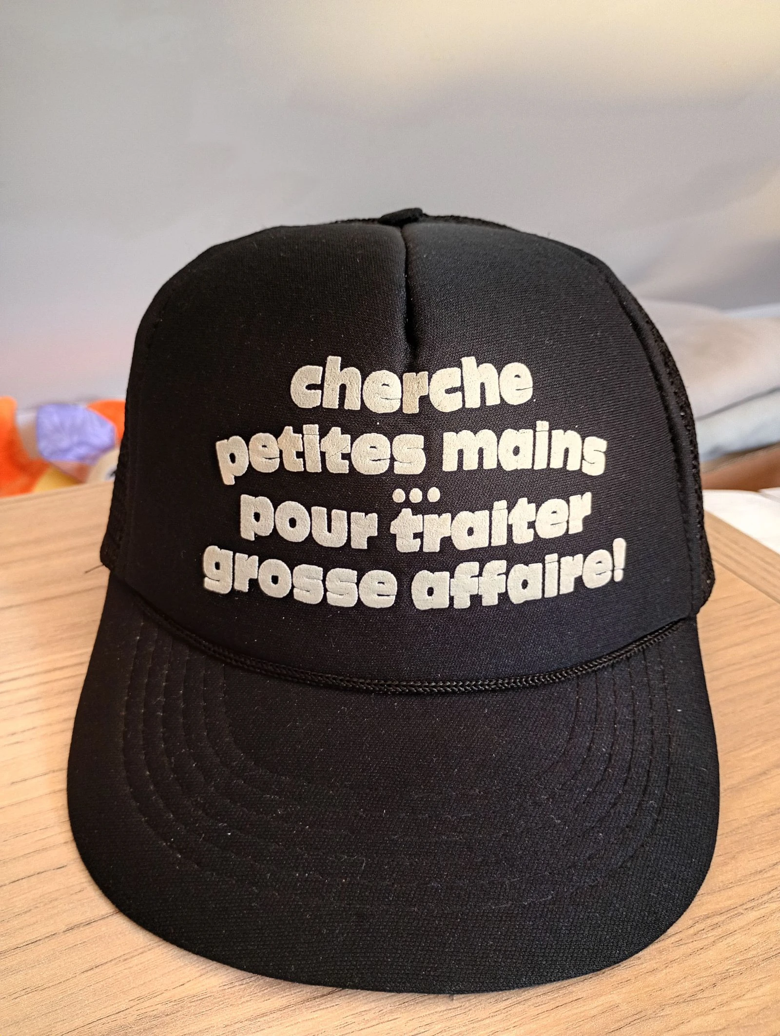 Gorra vintage de los años 90 snapback negra